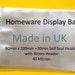 Euroslot Homeware Display Bag 80mm x 200mm + 30mm Self Seal Lip Clear - Cello Display Bags 40 Micron