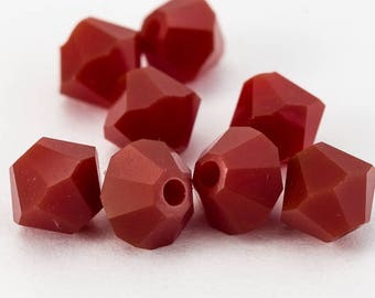 Swarovski 5301 Dark Red Coral Bicone (3mm, 4mm, 5mm, 6mm, 8mm)