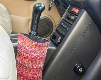 Car trash bag - handmade vehicle organizer, litter bag - auto trash bag can - car accessories, reusable garbage bag