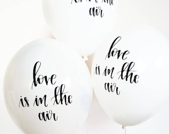 Calligraphy Balloons | love is in the air balloons | Wedding Balloons | Ready to ship