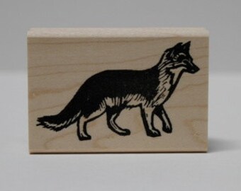 Island Kit Fox rubber stamp