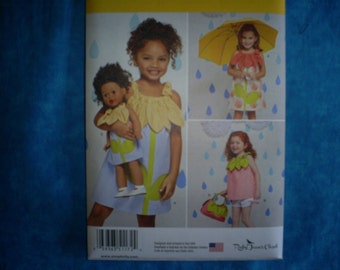Simplicity 1172 Girl Size 3 - 8 with matching 18 inch doll dress. AG