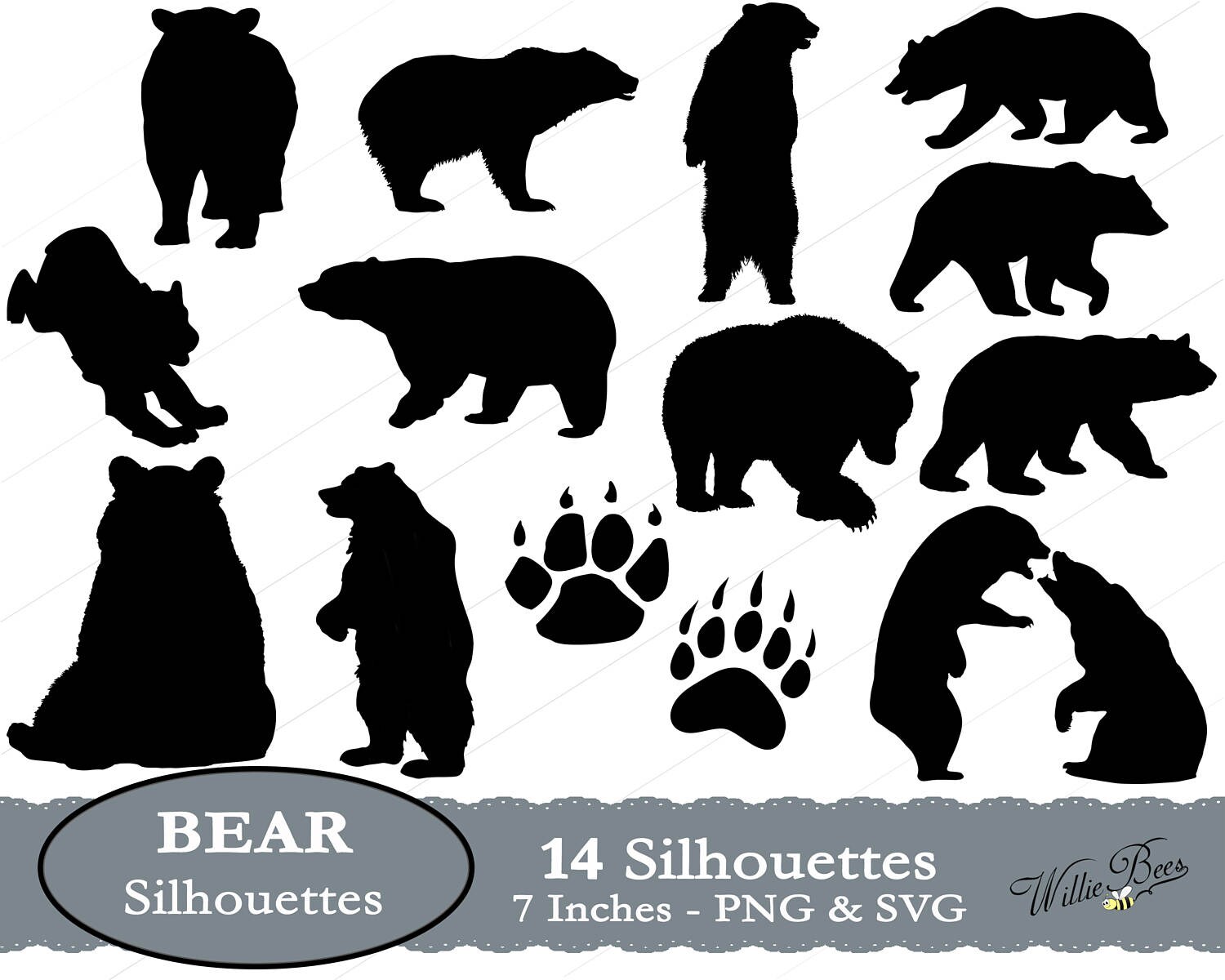 Download Bear SVG Bear Clip Art Bear Images Bear Paw Black Bear