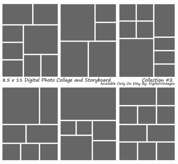 Instant Download 8.5x11 Storyboard Photographers Template 6