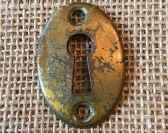 Antique brass door key hole covers hardware