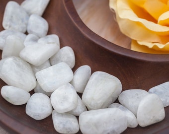 Rainbow Moonstone Tumbled Gemstone