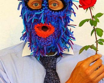 Knitted helmet a real man, a lot of colors funny hat or mask, snowboard funny hat