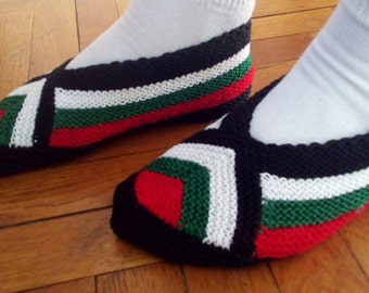 Handmade Slippers, Yarn Slippers, Crochet Slippers, Warm Slippers, House Slippers, Home Slippers.