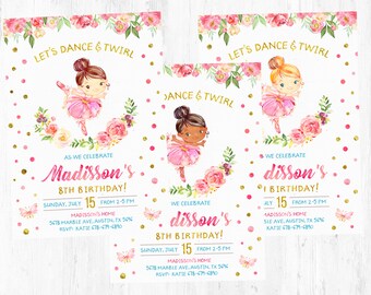 Ballet invitation | Etsy