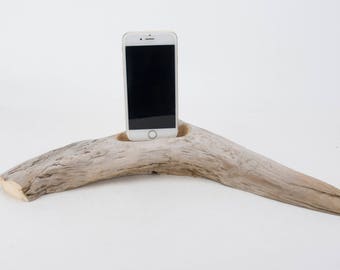 Docking Station for iPhone, iPhone dock, iPhone Charger, iPhone Charging Station, iPhone driftwood dock, wood iPhone dock/ Driftwood-No.1016