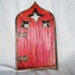 Red starFairy door handmade garden decor