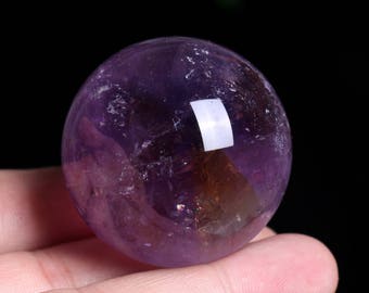 Ametrine Crystal Sphere Healing/Natural Amethyst Quartz Crystal Sphere Healing W014