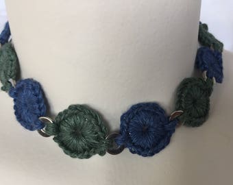 Blue and Green Choker