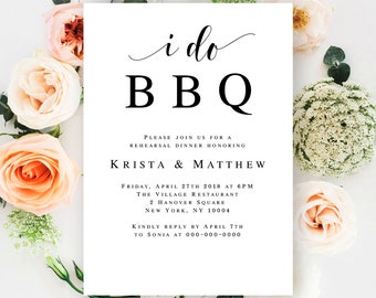 I do bbq invitation printable I do bbq template Couples shower invitation template Couples shower template Wedding shower invites DIY #vm31