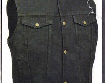 1331 Black Denim Vest