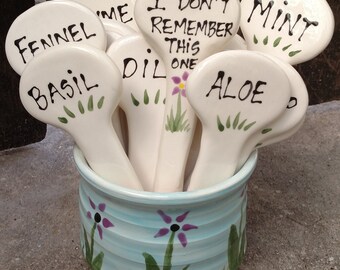 Herb Garden Stakes plant markers
