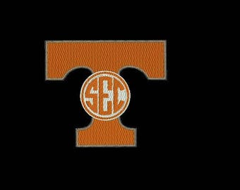 Tennessee football machine embroidery design