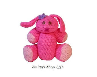 Crocheted Bunny rabbit stuffed amigurumi style
