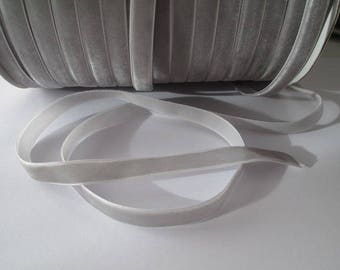 1 m 10 mm width gray velvet Ribbon