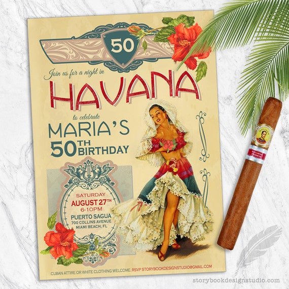 Havana Nights Invitation 10