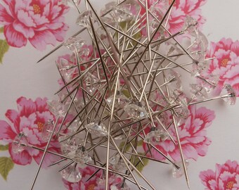 Corsage Pins Diamonds 60 pcs