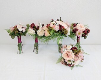 Bridesmaid Bouquet, Wedding Bouquet, Silk Flower Bouquet, Wedding Flowers, Bouquet, Flower Bouquet