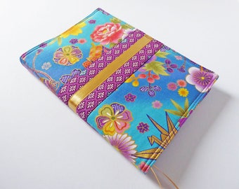 A5 'Kimono' Planner Cover, Diary, Journal, Notebook Cover, Removable Fabric Cover, Fits Hobonichi Cousin, Japanese Cotton Fabric, UK Seller