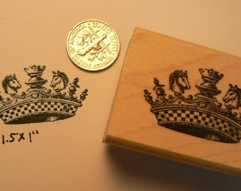 P32 Chess Crown rubber stamp