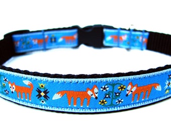 Unique Dog Collar 5/8" Fox Dog Collar