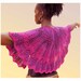 Colorama Crescent Shawl Pattern with Chevron styling - PDF Format