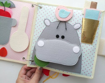 Montessori toy - Toddler Sensory book - Travel Toddler Toys - Quiet Book – Activity - Toddler Sensory - Quiet Book - Felt Book - Soft Book