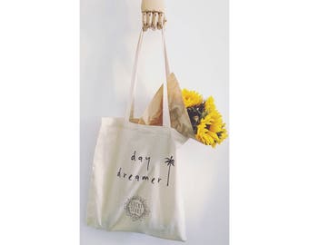 Day Dreamer Lucky Stars Cotton Tote Bag //Cotton Tote //Cotton shopper //Tote shopper //Cotton bag //Shopping bag