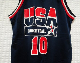 USA Basketball Jersey vintage Clyde Drexler Dream Team Champion size 48 XL 90's Olympics the Glide Portland Trailblazers NBA hoops jersey