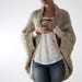 Knitting Pattern - Oversized Scoop Sweater - Knit Cardigan - Knit Jacket - Knit Cocoon - DECISIVENESS