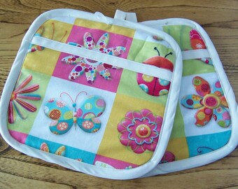 Square oven mitts potholders