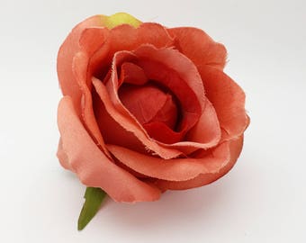 Artificial Roses, 3-5 Pieces, Coral Rose, Rose Head Set, Craft Supplies, Faux Flower, Real Looking Fake Rose, Supplies For Party Arrangement