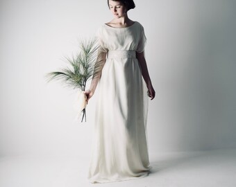 Boho Wedding dress, Bohemian wedding dress, Pagan wedding dress, Casual wedding dress, Alternative wedding dress, Simple wedding dress