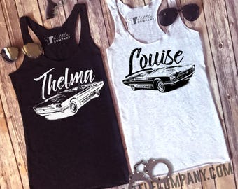 Thelma & Louise Women's Tanks in Various Colors and Styles XS-4XL -- Listing is For ONE tank // Partner in Crime // BFF Matching Tanks