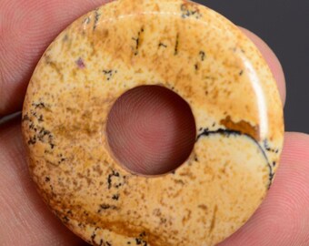 Beautiful Genuine Natural Gemstone Donuts in Your Choice of Stone