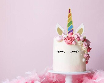 Unicorn Cake Topper, Unicorn Birthday Cake Topper, Unicorn Topper, Unicorn Party, Unicorn Cake, Unicorn Birthday, Unicorn Horn, Unicorn