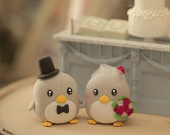 penguin cake topper---Special Edition (K212),penguin wedding cake topper