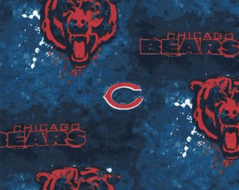 Chicago Bears Fabric- NFL - 100% Cotton High Quality Fabric- by Fabric Traditions