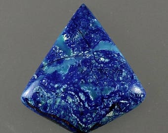 Blue Bird Azurite Cabochon, Blue Bird Azurite Cab, Designer Blue Bird Cab, Pendant Cab, Gift Cab, C2503, Handcrafted by 49erMinerals