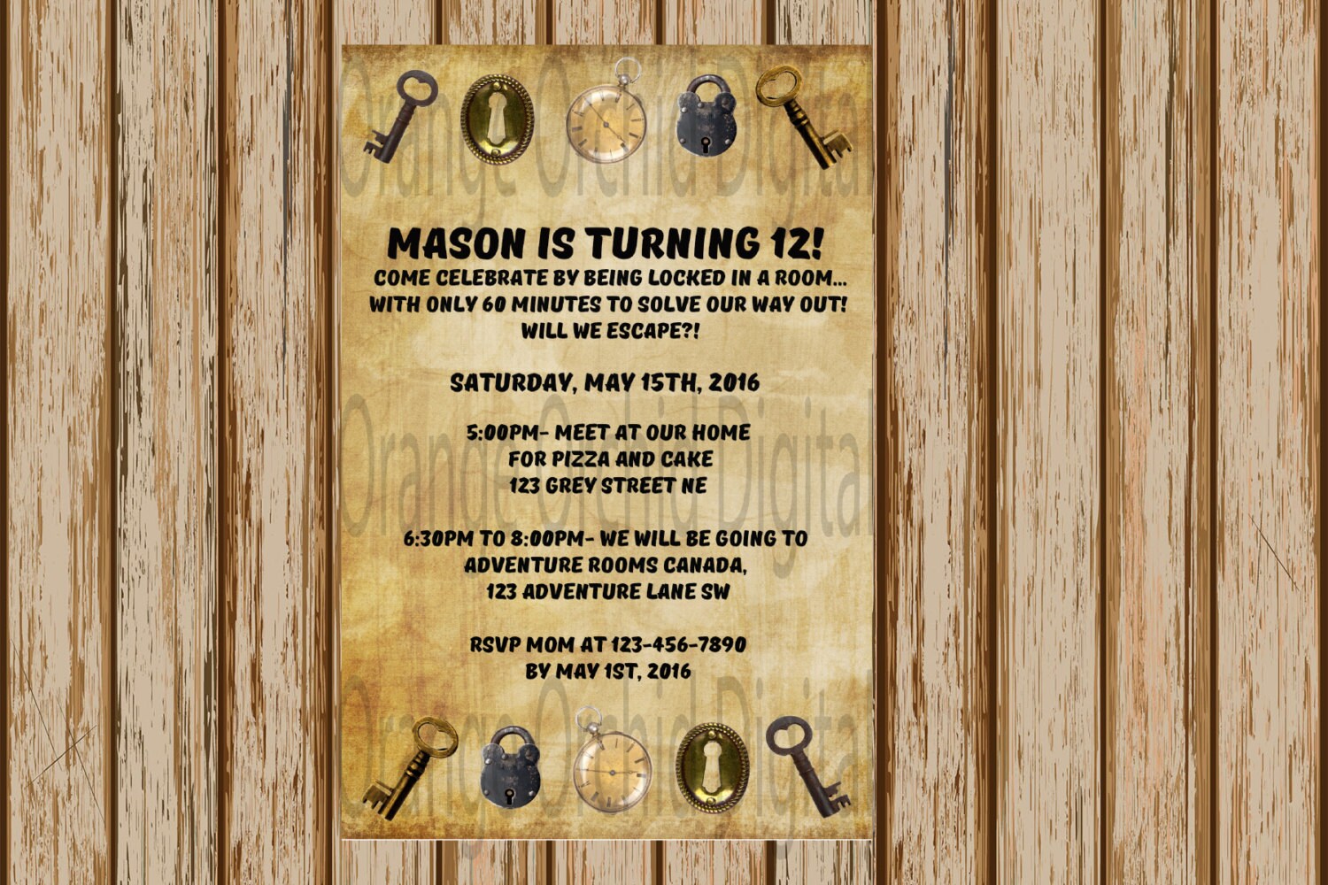 what size are birthday invitations