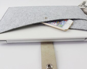 felt Macbook Pro 15.4" sleeve, Macbook 15" sleeve, Macbook 15.4" case, Macbook Pro case, laptop case, Laptop sleeve macbook sleeve ZMY026LG