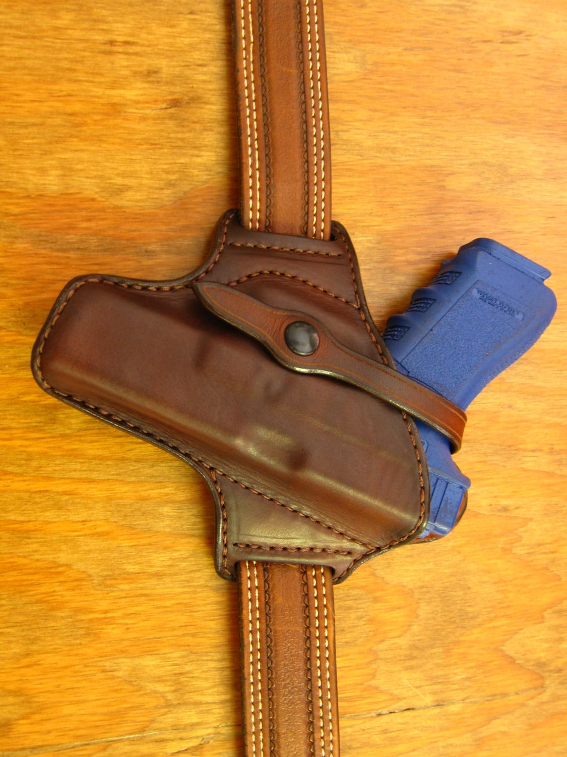 Custom handmade leather concealed carry holster