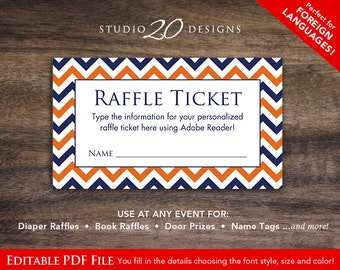 raffle custom ticket etsy