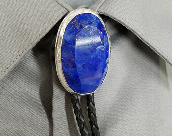 Lapis Lazuli sterling silver bolo #125