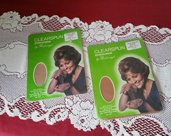 2 Pair Vintage Seamless Nylon Stockings in Original Package
