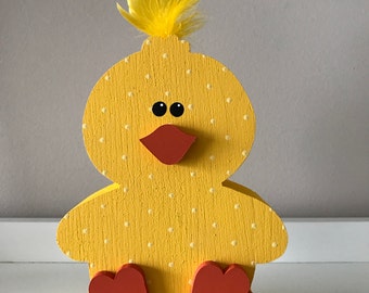 Sitting Easter Chick, Wooden Decoration